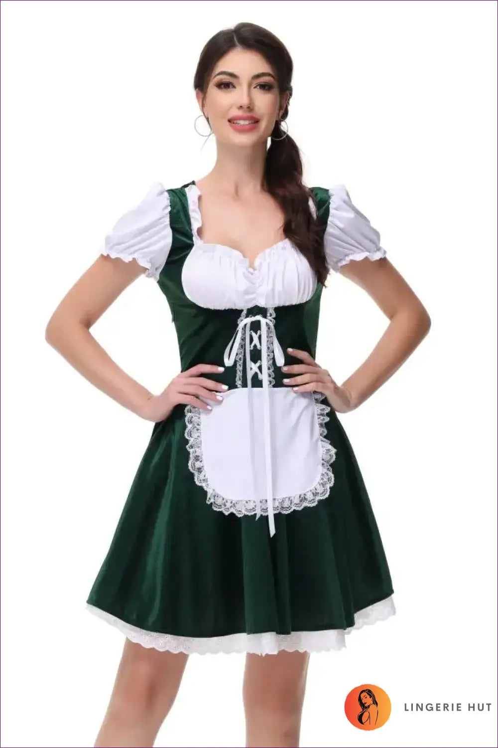 Classic Bavarian Dirndl Costume - Oktoberfest Ready for Costume, Oktoberfest, Retro, Theme Parties