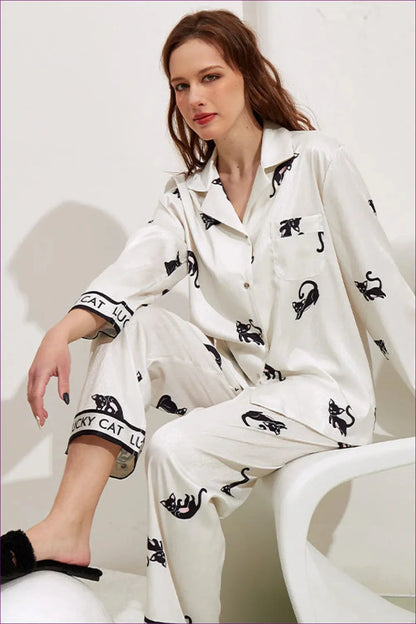 Stay Warm And Stylish In Our Classic Button Up Pyjama Set - Ultimate Winter Comfort. Extended Length,