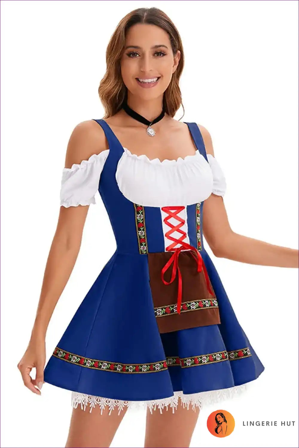 Classic Dirndl Beer Maiden Dress for Oktoberfest & Carnival A-line, Casual, Costume, Everyday,
