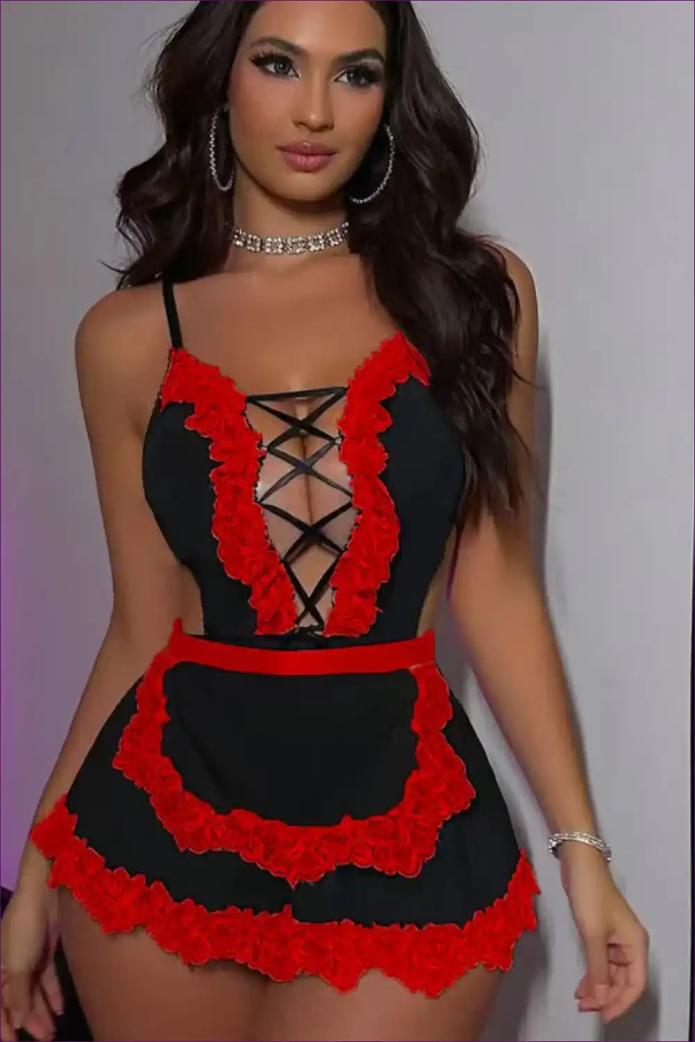 Classic Maid Role Play Dress with Timeless Silhouette for A-line, Casual, Costume, just In,