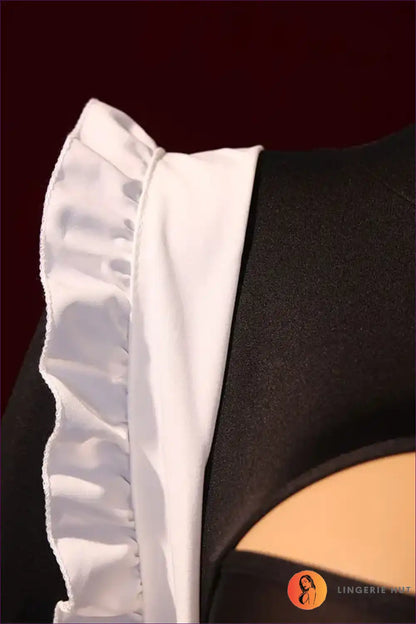 Classic Maid Uniform Lingerie Set with Bow Apron & Headband for Costume, just In, Loungewear, Maid, Roleplay