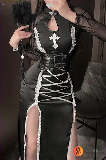 Classic Nun Uniform Dress for Halloween & Cosplay a Line, Costume, Halloween, just In, Modest