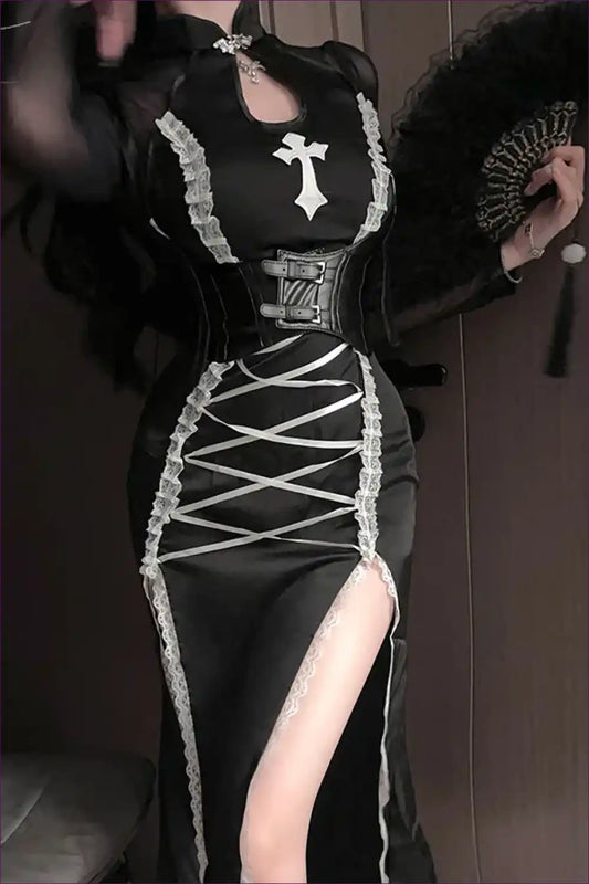 Classic Nun Uniform Dress for Halloween & Cosplay a Line, Costume, Halloween, just In, Modest