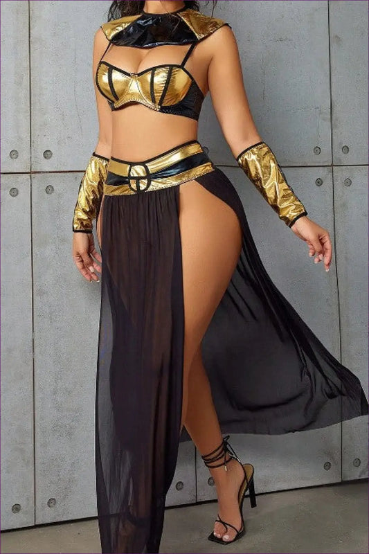 Multi Cleopatra Costume with Structured Collar - After Dark - Bras & Panty Sets - Boudoir • Bra • Set • Date Night