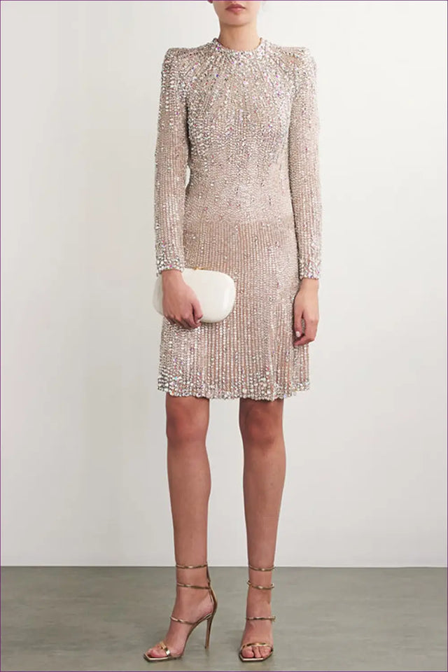 Sequin Embellished Cocktail Dress - The One They'll Ask About