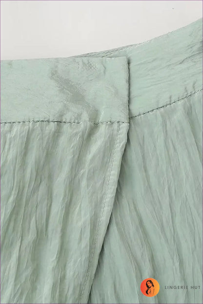 Collared Button-down co Ord Set - Effortless Daytime Style - Outfit Sets - Lingerie Hut - Autumn • Casual • Everyday