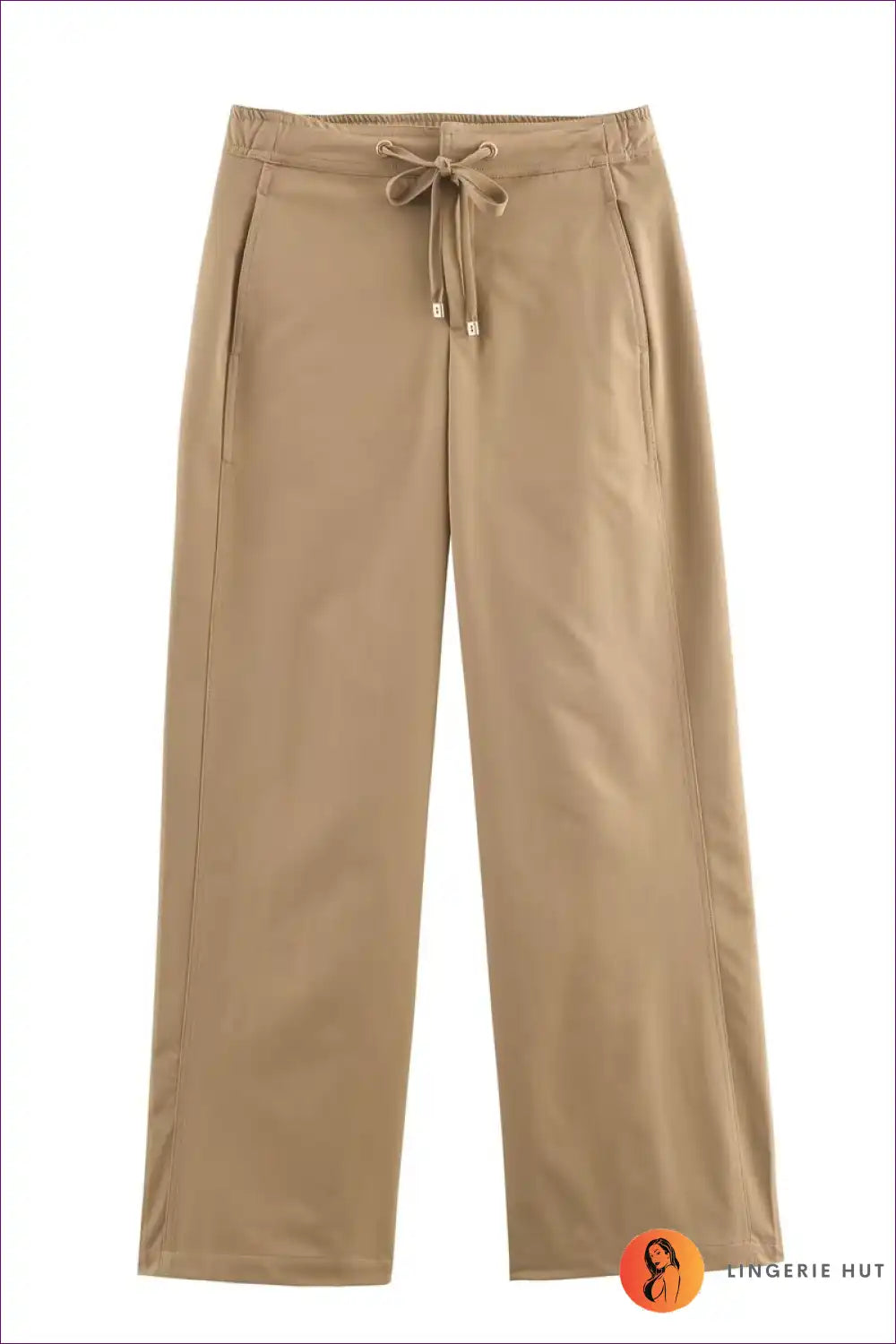 Collared Top and Wide-leg Trousers Set for City Days - Effortless Ease Casual, co Ord, Everyday, Polyester,