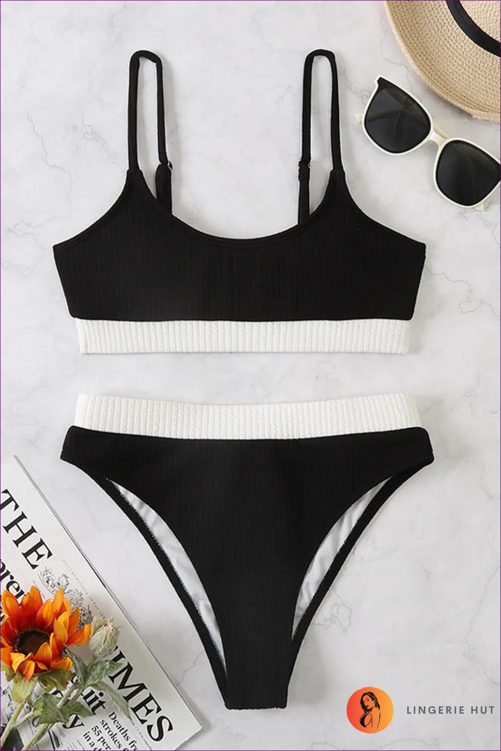 Embrace Boho Chic Vibes And Unleash Your Inner Goddess With Our Color Block Bikini. Perfect For Beach Getaways
