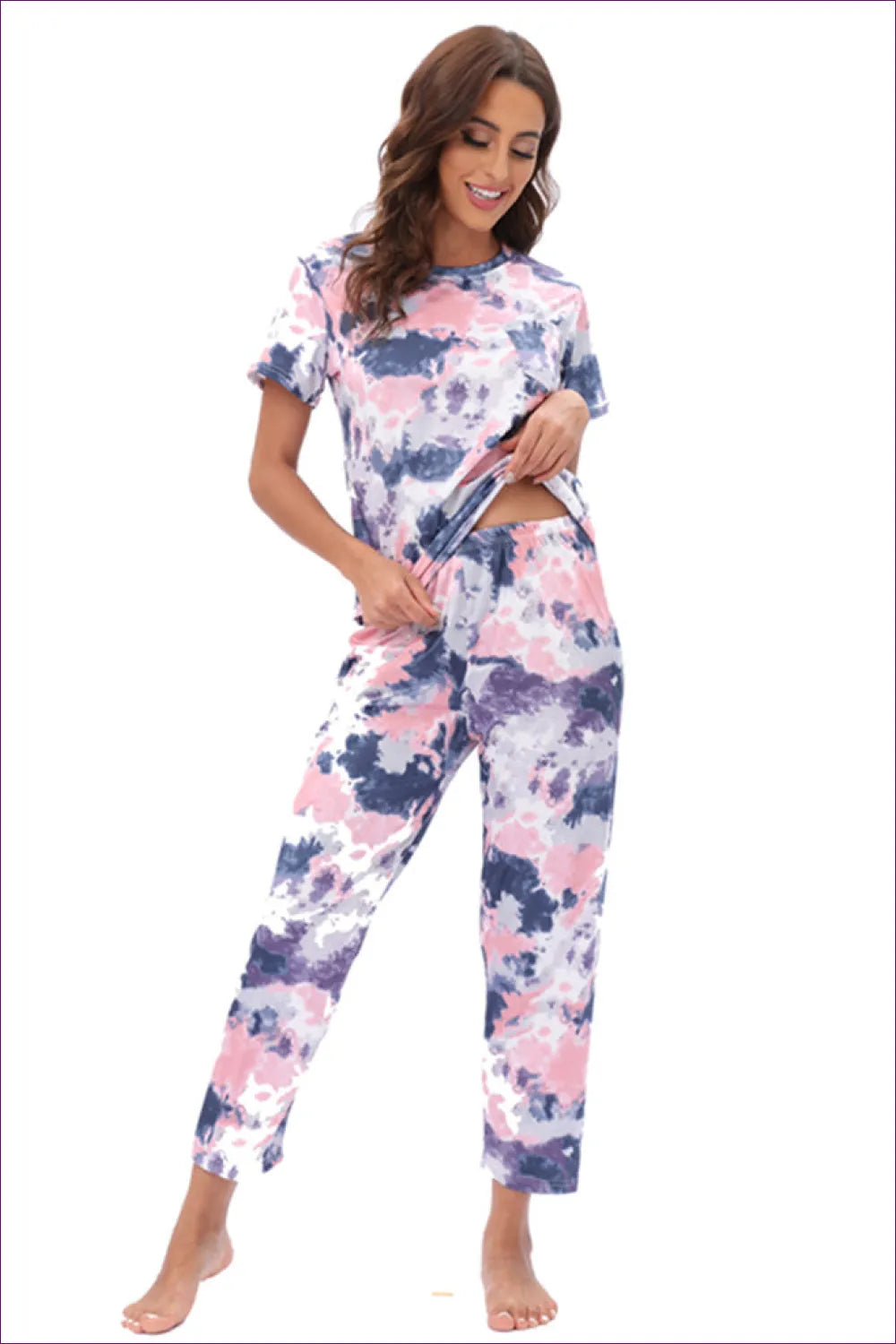 Comfy Tie-dye Pyjama Set - Sleep In Style