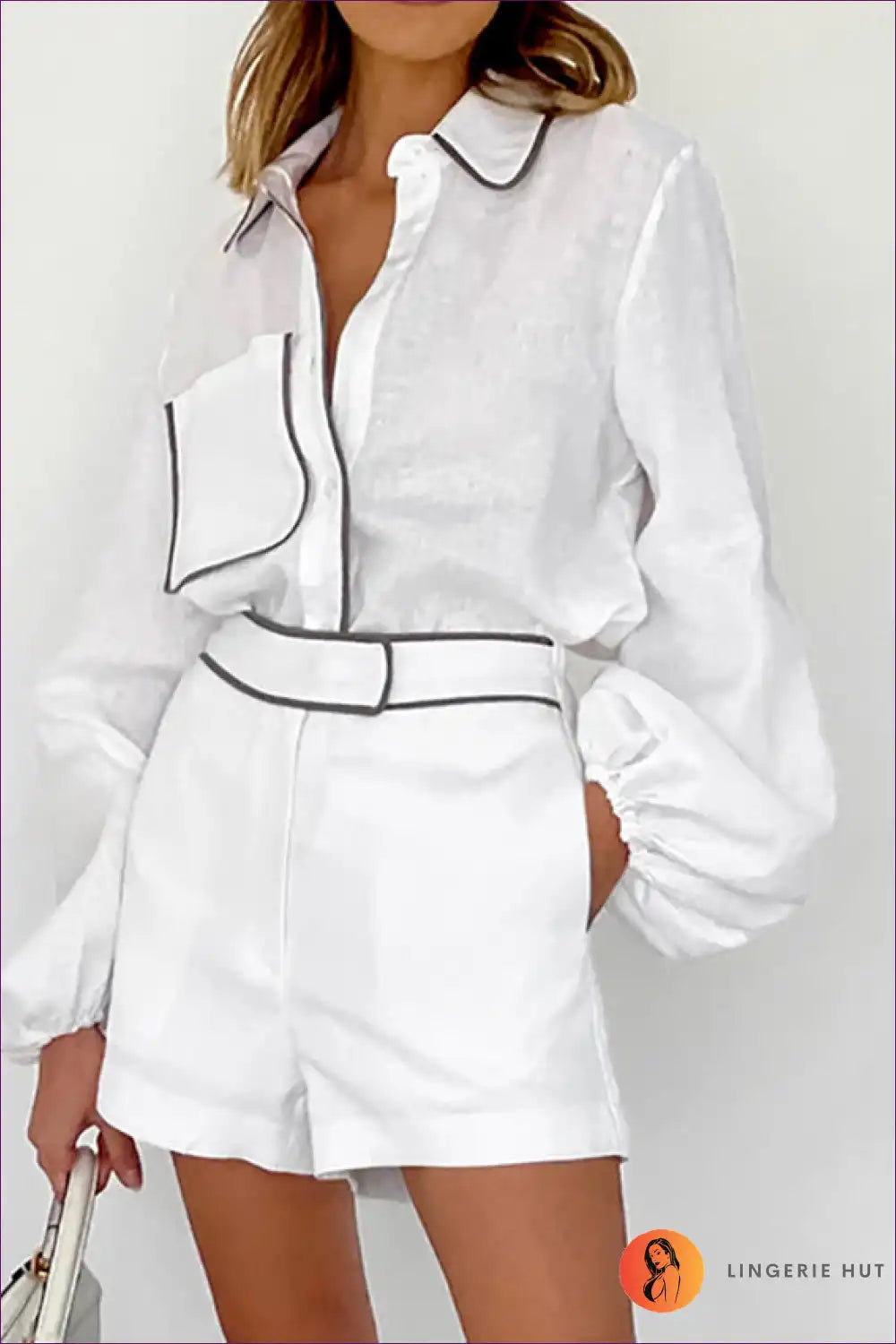 Upgrade Your Casual Style With a Contrast Color Cotton Linen Set Perfect For Everyday Elegance. Shop