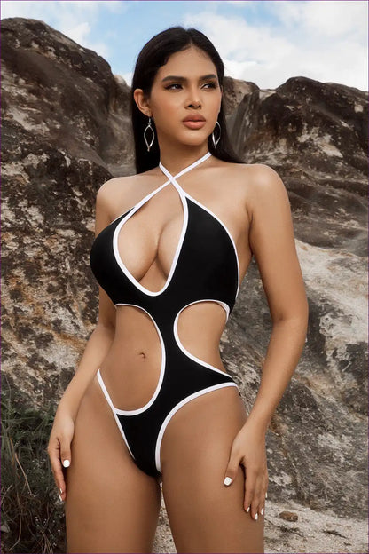 Snag Our Contrast Color Cutout Swimsuit And Be The Queen Of Coast. It’s Not Just a Swimsuit; It’s Your Ticket