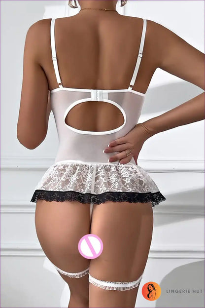 Corset Lingerie Set with Lace-up Skirt - Modern Siren Energy for Boudoir, Corset, Date Night, Evening Wear,