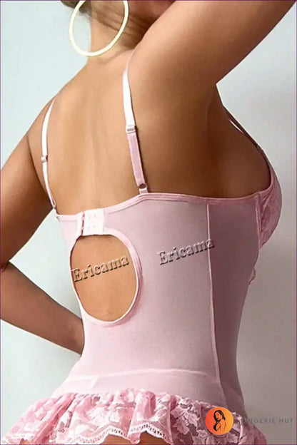 Corset Set with Lace Frill & Ribbon Lacing - Self-care Sunday for All Season, Boudoir, Corset, Date Night,