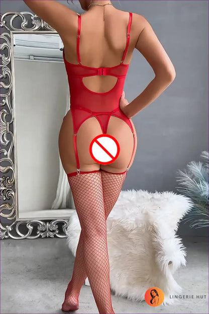 Corset Set with Lace-up Sides and Lace Cups - After-dark Confidence for Boudoir, Corset, Date Night, Evening