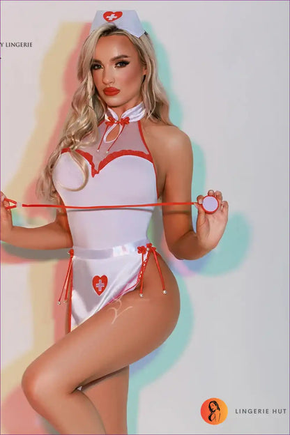 Cosplay Nurse Uniform Dress for After-dark Roleplay Boudoir, Costume, just In, Nurse, Party