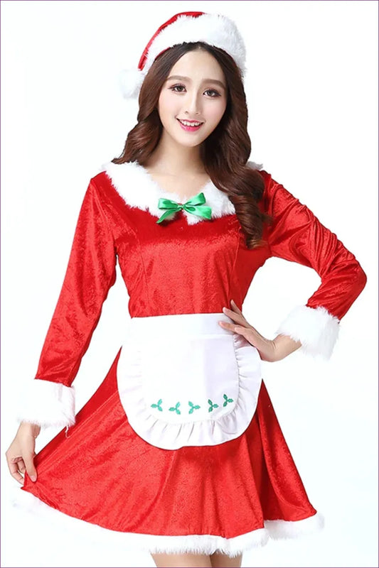 Ignite The Festive Season With Lingerie Hut’s Sexy Dress Roleplay Costumes. This Cosplay Santa Outfit Is Your
