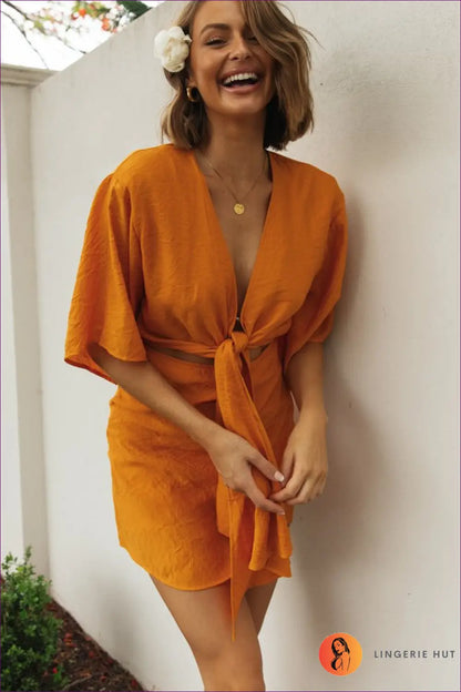 Cotton Cutout A-line Mini Dress - Everyday Ease Perfected - Dresses - Lingerie Hut - Casual