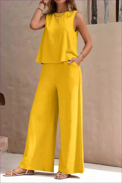 Cotton co Ord Set - Effortless Summer Ease - Outfit Sets - Lingerie Hut - Casual • Everyday • Loungewear