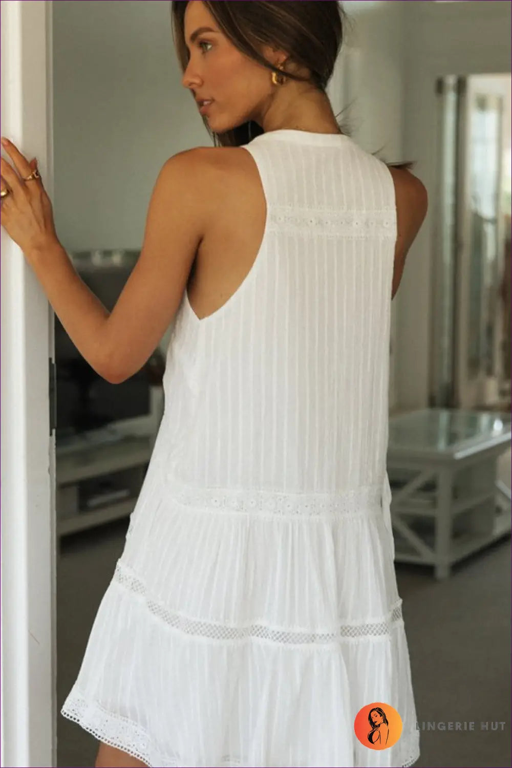 Cotton Sundress with Lace Detail - Summer Evenings Sorted - Dresses - Lingerie Hut - Boho • Casual • Dress • Everyday