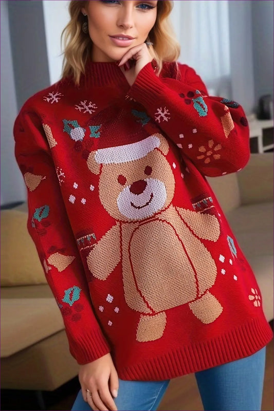 Wrap Yourself Up In Our Cozy Bear Hug Sweater. It’s Not Just a Sweater; It’s Season-long Embrace Of Comfort