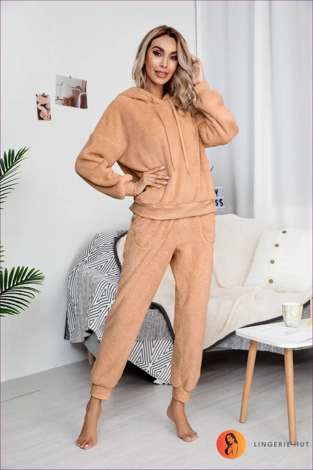 Stay Warm And Cozy In Our Fleece Hooded Pyjama Sets. Crafted For Comfort, They’ll Keep You Snug On Chilly