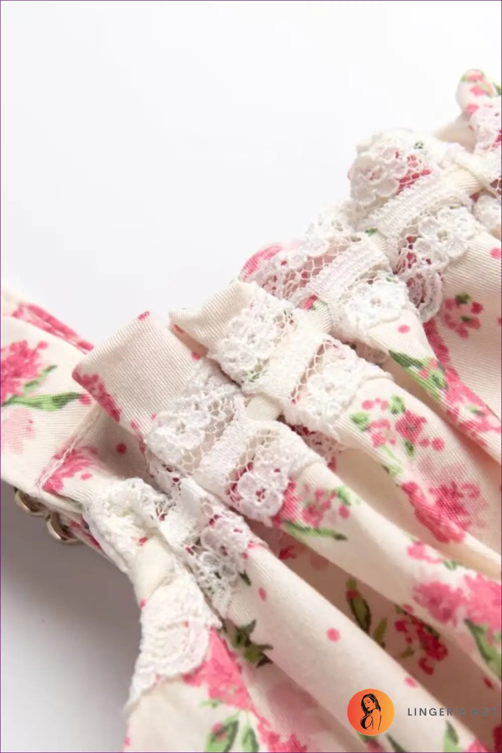 Cream Floral Off-shoulder Tiered Dress - A-line - Boho • Elegant • Everyday • Pullwind