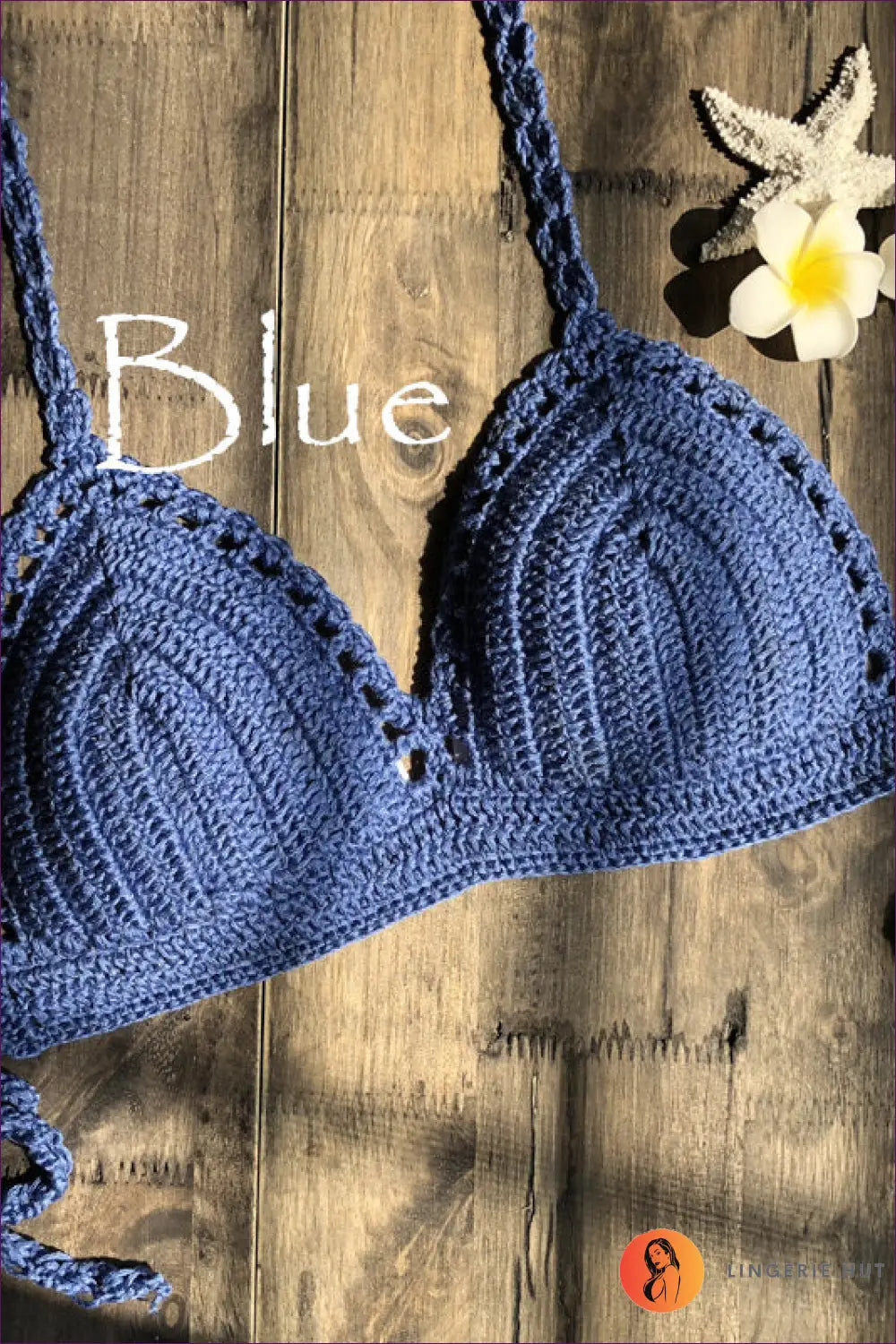 Crochet Bikini Set with Halter Top - Bohemian Escape - s / Blue - Lingerie Hut - Beachwear • Boho • Casual • Cotton