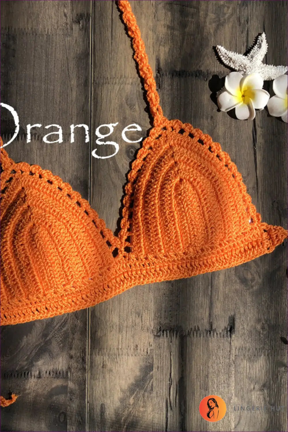 Crochet Bikini Set with Halter Top - Bohemian Escape - s / Orange - Lingerie Hut - Beachwear • Boho • Casual • Cotton