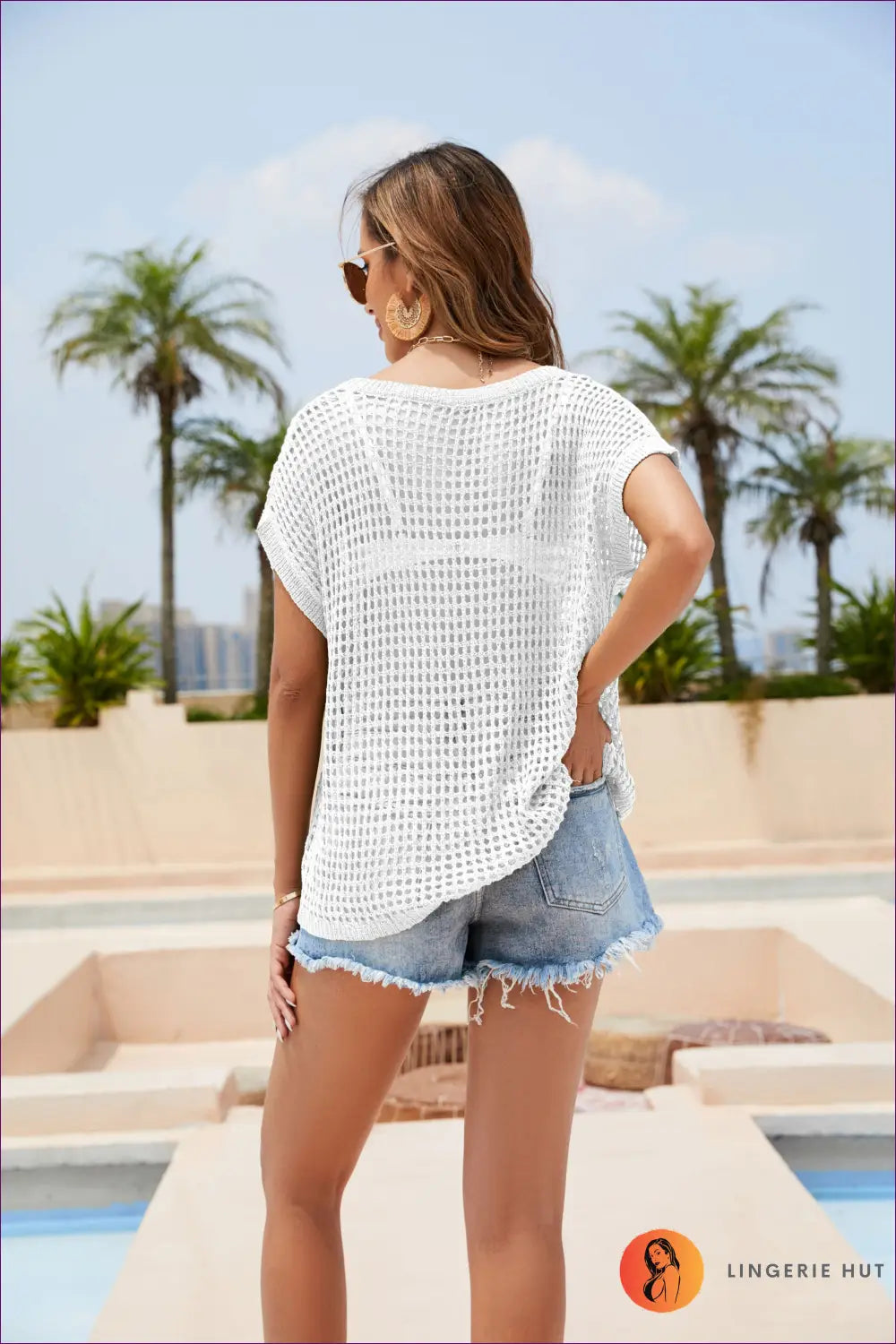 Crochet Boho Blouse Top - Effortless Summer Style - Shirts & Tops - Lingerie Hut - Beachwear • Casual