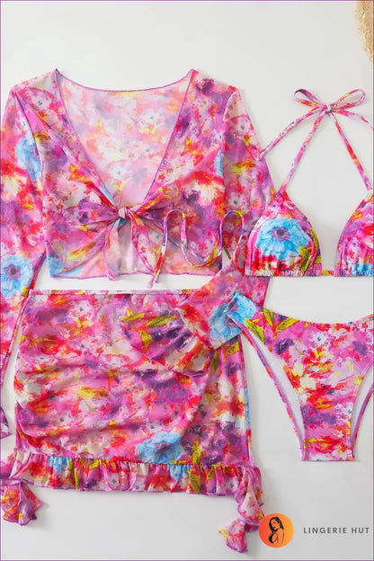 Crop Top with Ruffle Skirt Set - Festival Ready for A-line, Boho, Casual, co Ord,