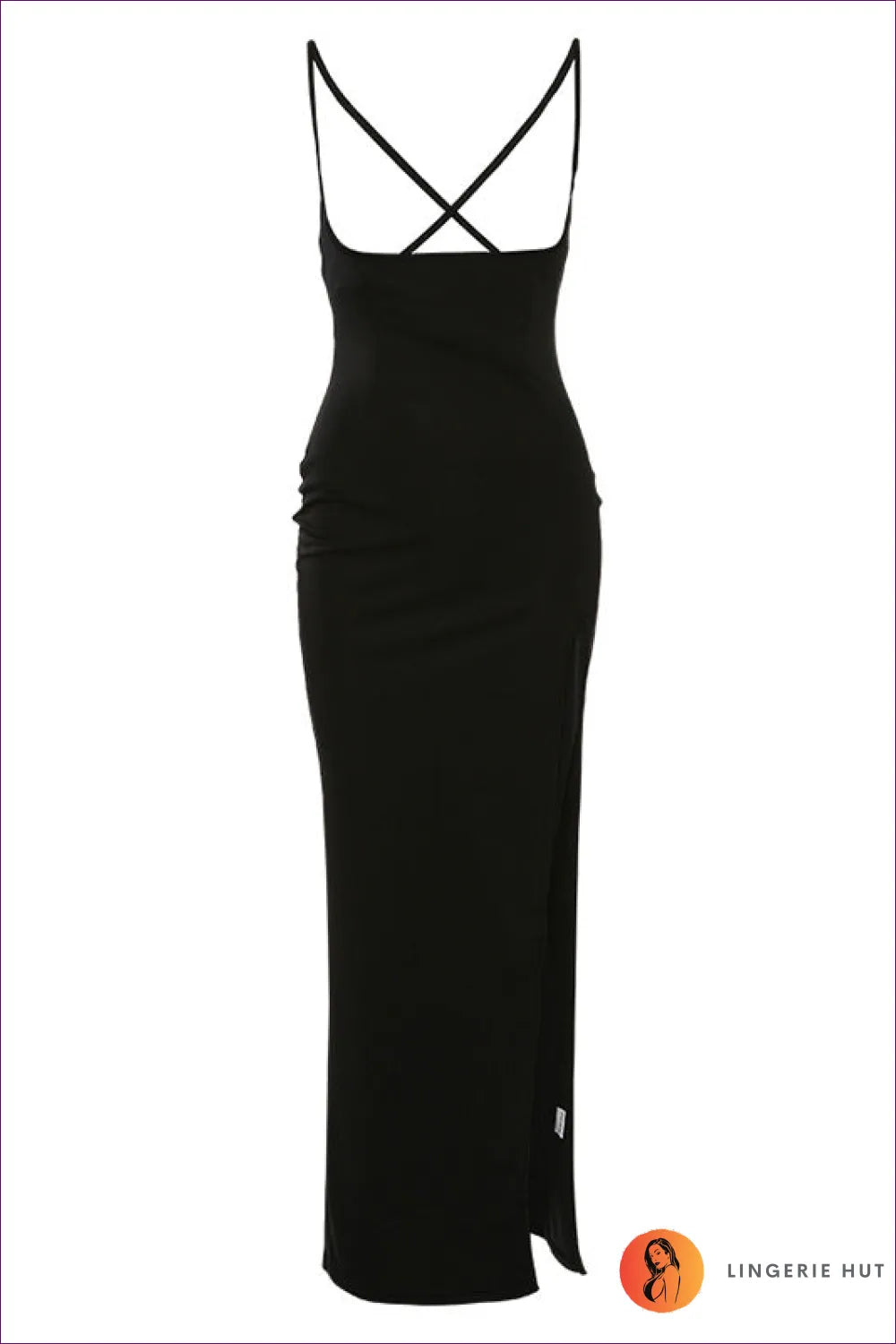 Elevate Your Style With Our Cross Back Side Slit Maxi Dress—perfect For Special Occasions. Crafted