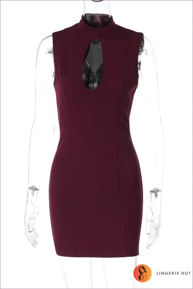 Cut-Out Bodycon Mini Dress