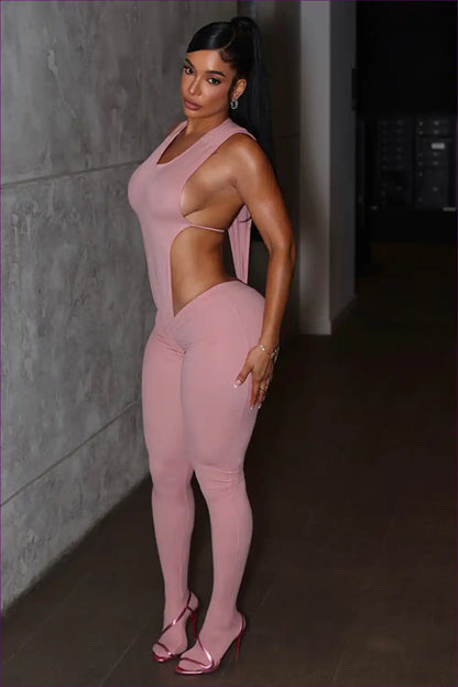 Cut-out Back Ruched Two-piece Set for Nights out - Unapologetically Bold Clubwear, Cutout, Evening Wear,