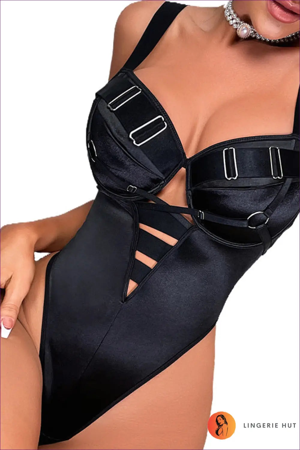 Cutout Backless Bodysuit - Bold but Wearable - s / Black - Lingerie - Hut - All Season • Backless • Boudoir • Clubwear