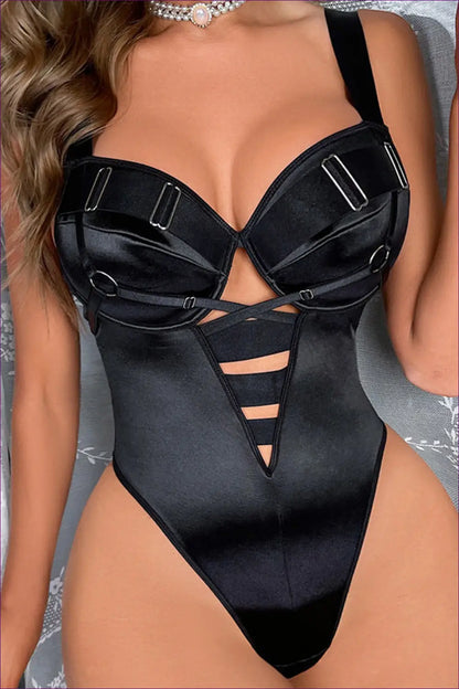 Cutout Backless Bodysuit - Bold but Wearable - Lingerie - Hut - All Season • Backless • Boudoir • Clubwear