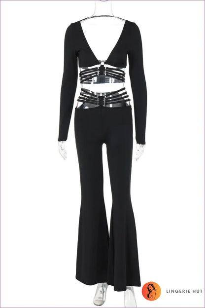 Cutout Jumpsuit - Night out Party & Clubwear Essential - s / Black - One-pieces - Lingerie Hut - All Season • Autumn