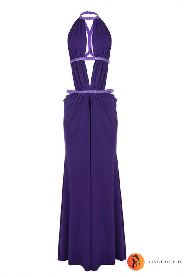 Cutout Maxi Dress with Halter Neck - Summer Statement