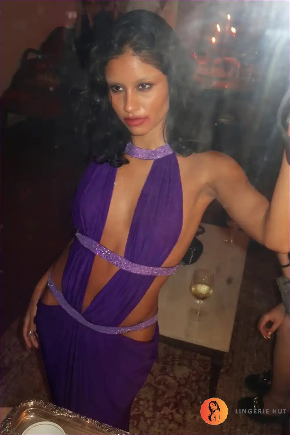 Cutout Maxi Dress with Halter Neck - Summer Statement for Beachwear, Bodycon, Cutout, Dresses, Evening Wear