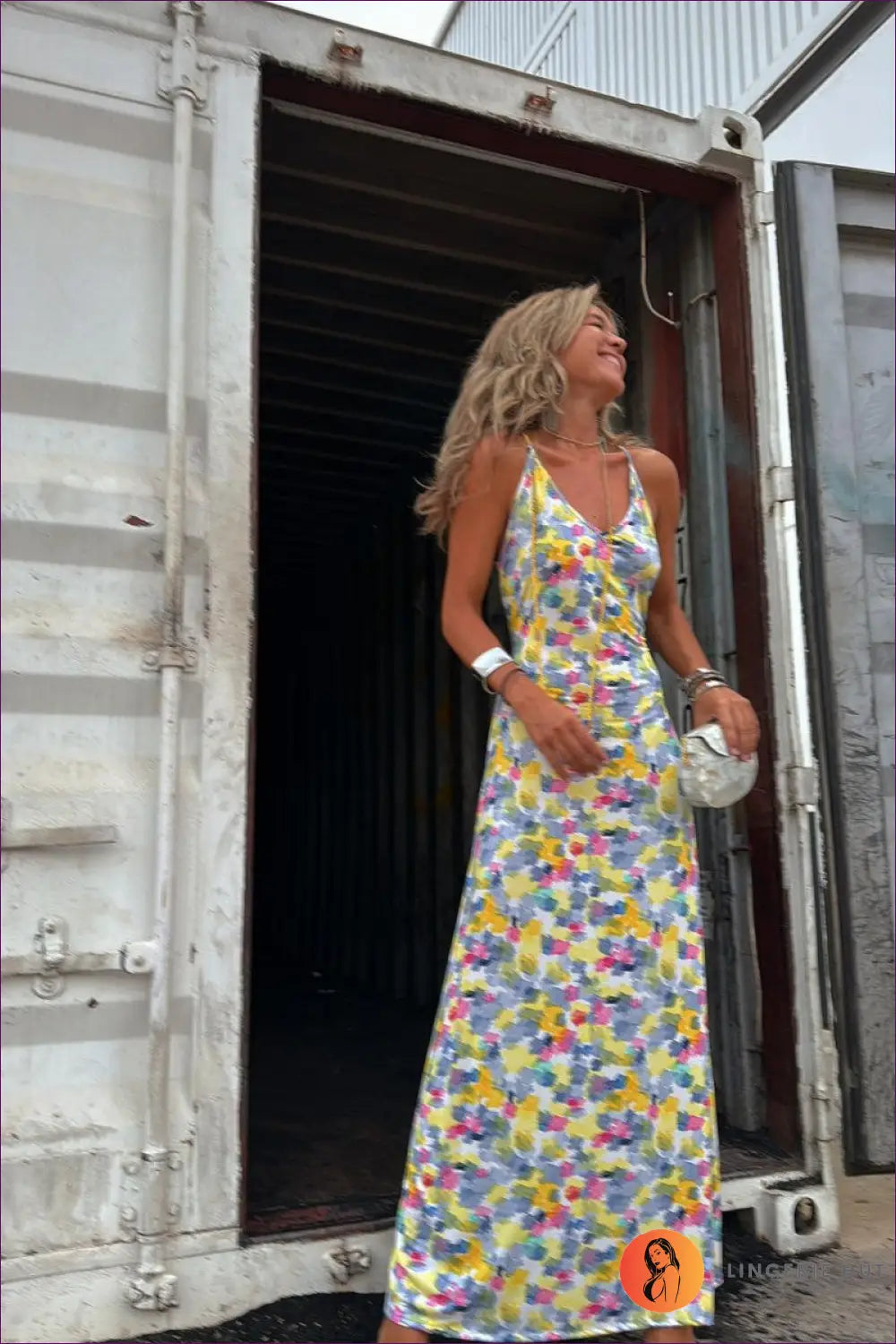 Cutout Maxi Dress - Summer Evenings Sorted - s / Multi - Dresses - Lingerie Hut - Beachwear • Casual • Date Night