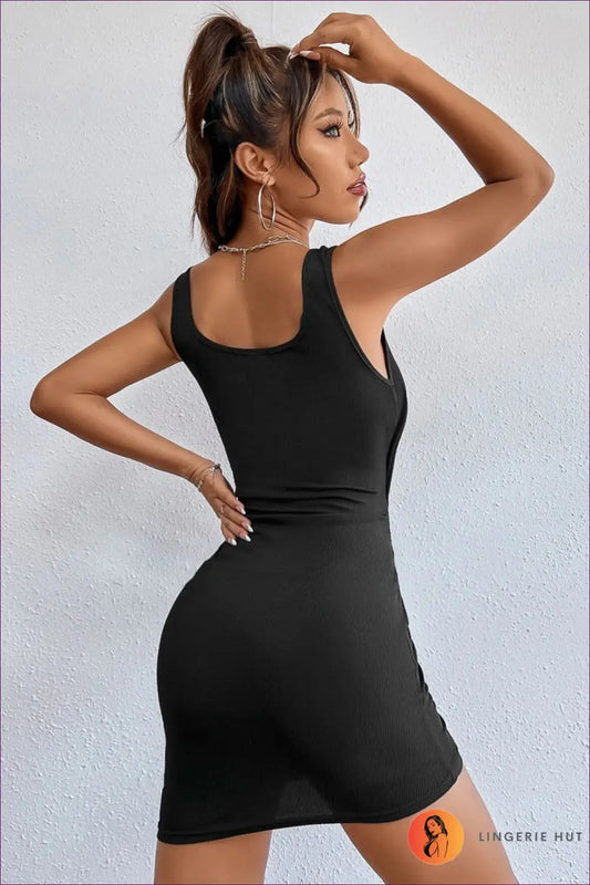 Cutout Ruched Mini Dress - City Evenings Sorted - Dresses - Lingerie Hut - All Season • Bodycon • Clubwear • Date Night