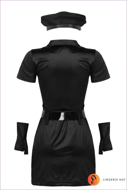 Daring Diva Police Costume - Command the Night for Costume, Halloween, Night Out, Nightwear, Party