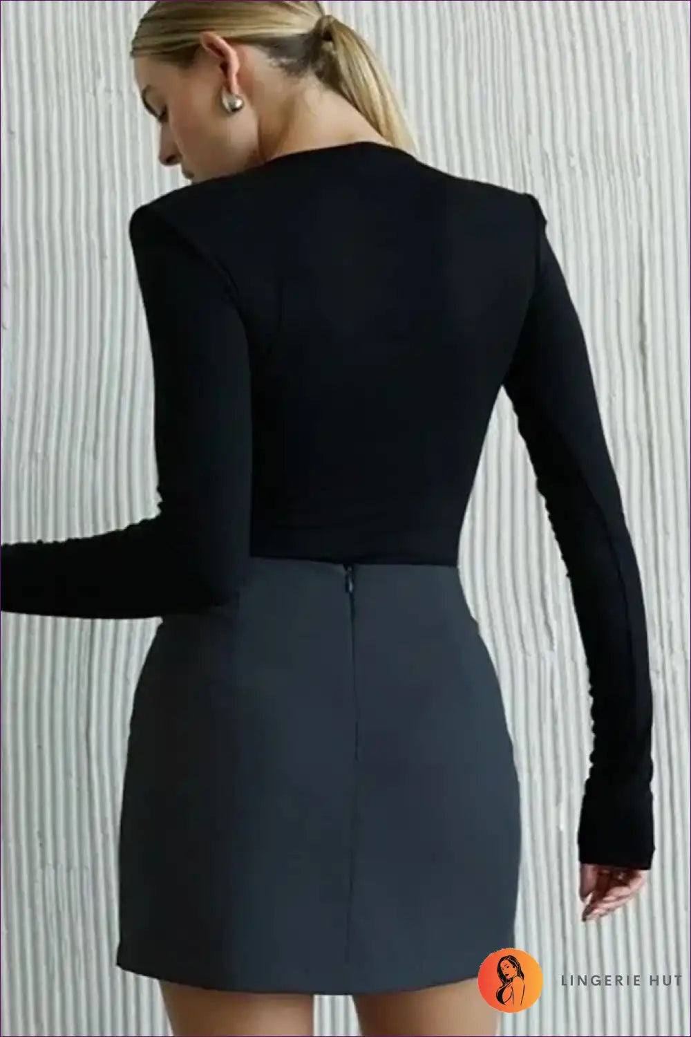 Deep v Bodysuit with Ruched Shoulders - Effortless Evening Edge for Bodycon, Bodysuit, Clubwear, Cutout, Date