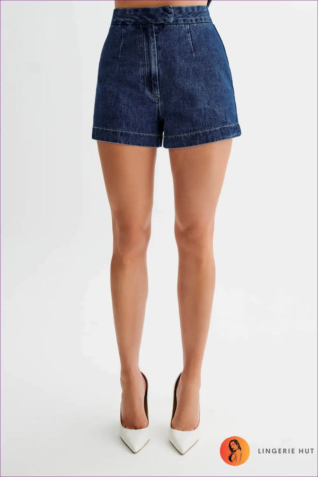 Denim Shorts Co Ord Set - Effortless Summer Cool