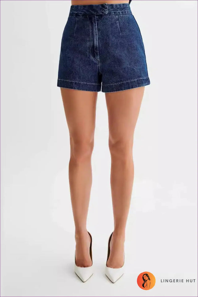 Denim Shorts Co Ord Set - Effortless Summer Cool