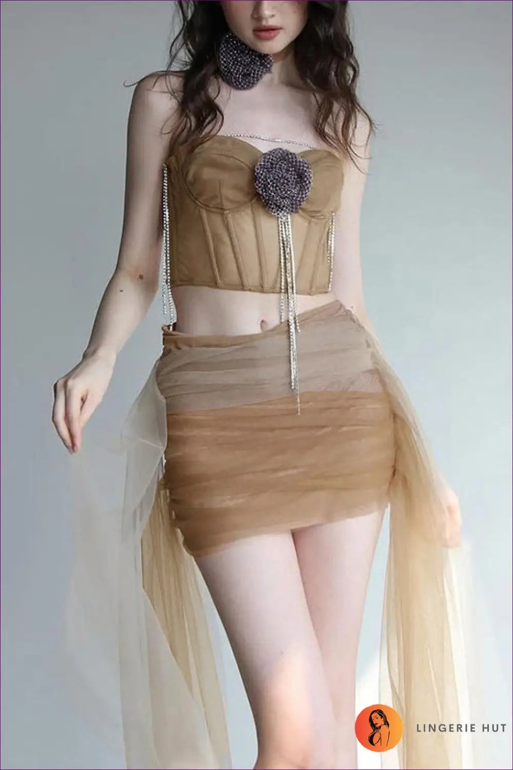 Desert Rose co Ord Set - Summer Party Ready - Outfit Sets - Lingerie Hut - Beachwear • Boho • Casual • Cutout