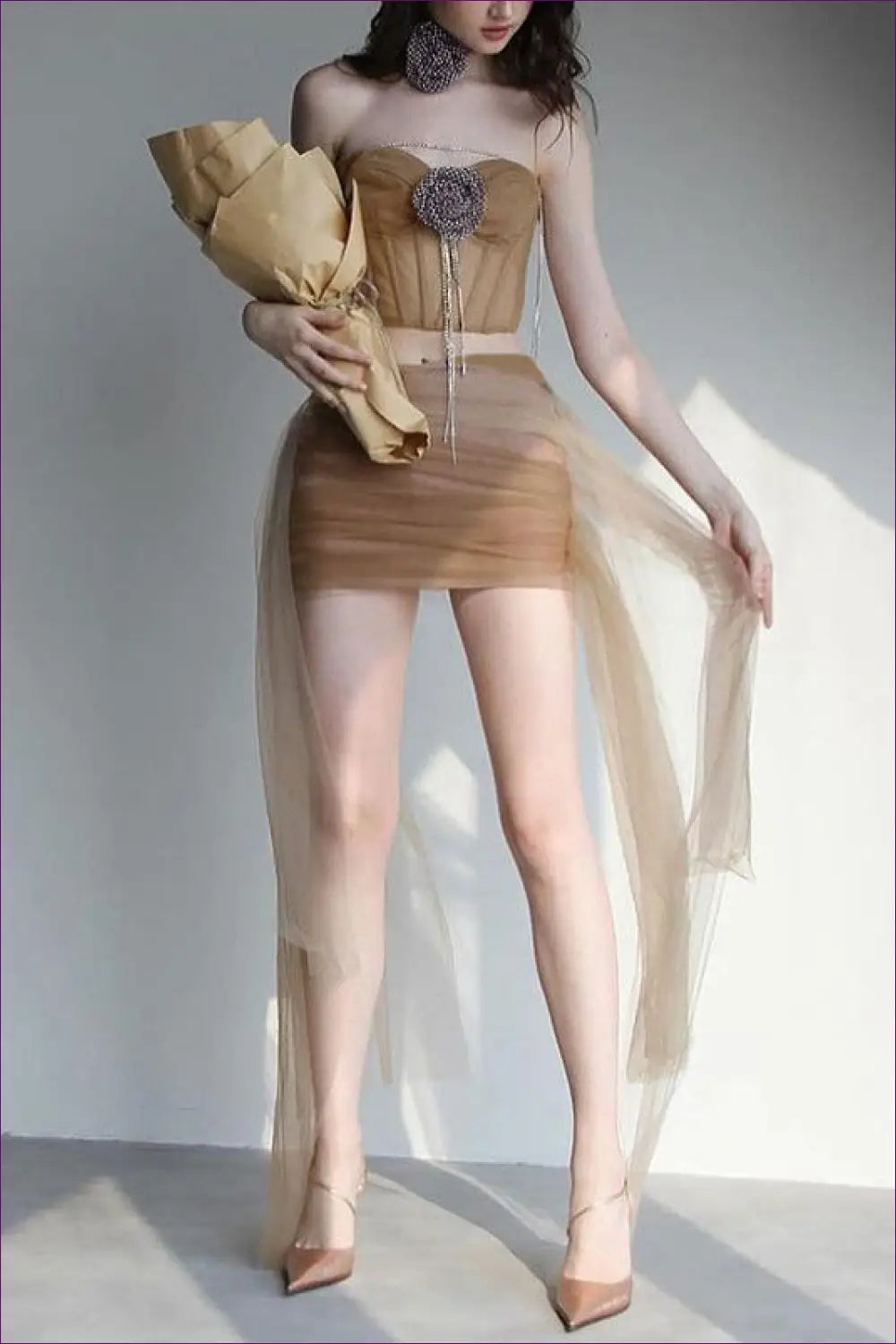 Desert Rose co Ord Set - Summer Party Ready - Outfit Sets - Lingerie Hut - Beachwear • Boho • Casual • Cutout