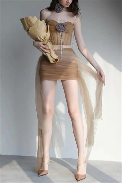 Desert Rose co Ord Set - Summer Party Ready - Outfit Sets - Lingerie Hut - Beachwear • Boho • Casual • Cutout