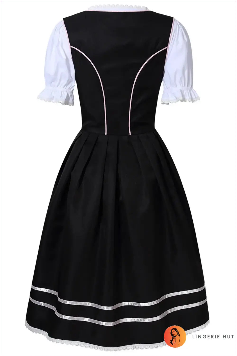 Dirndl Costume with Lace-up Bodice - Soft Festival Mood - Halloween • just in • Maid • Oktoberfest - Lingerie Hut