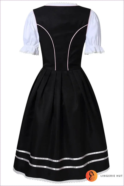 Dirndl Costume with Lace-up Bodice - Soft Festival Mood - Halloween • just in • Maid • Oktoberfest - Lingerie Hut