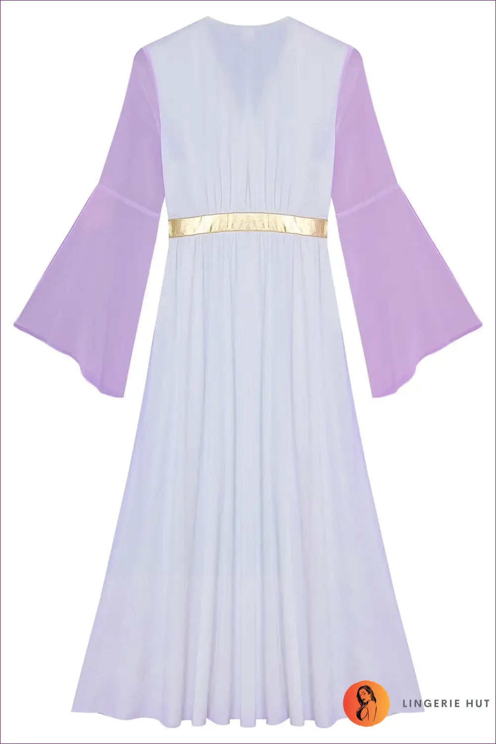 Draped Toga Costume with Bell Sleeve Overlay - Ethereal Grace - just in • Party • Role Play • Theme Parties - Lingerie